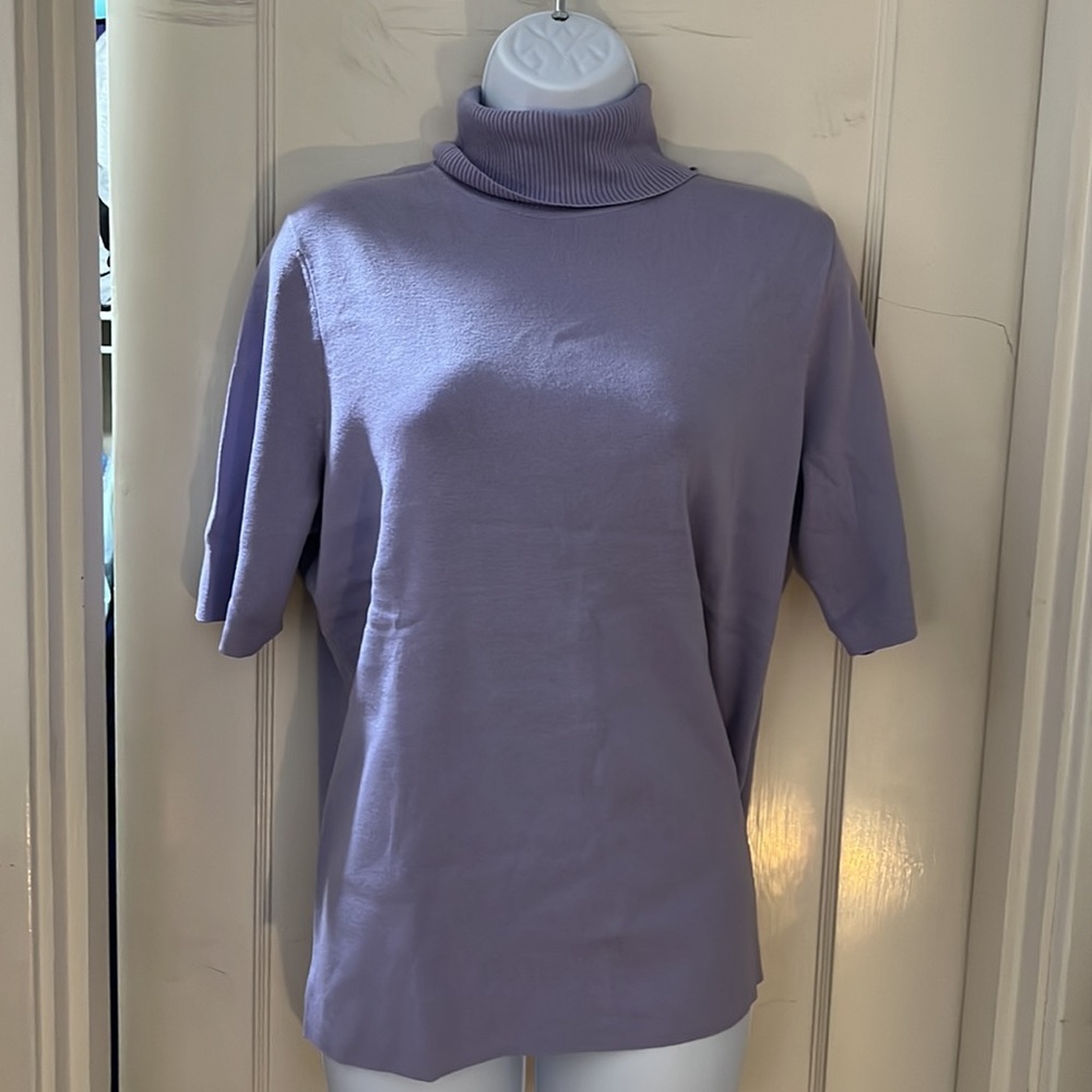 Anne Klein plus, New with tags light lavender turtle neck sweater Size 0X
